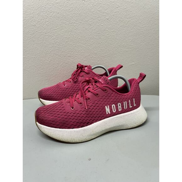 NOBULL Shoes - NOBULL Mesh Runners Mens 8 Womens 9.5 Pink Trainer Sneakers Athletic Shoes